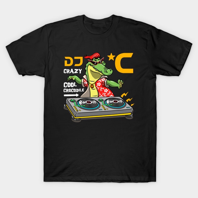 DJ Crocodile T-Shirt by Mako Design 